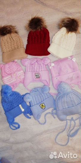 Шапочки на новорождённых