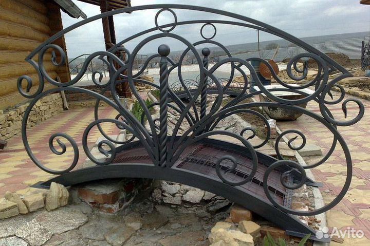 Скамейка качели беседка