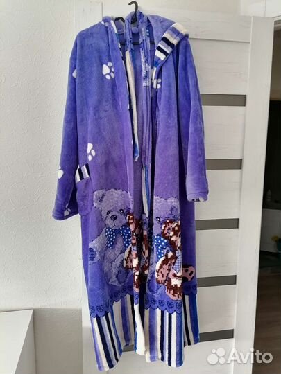 Халат новый махровый банный в пол