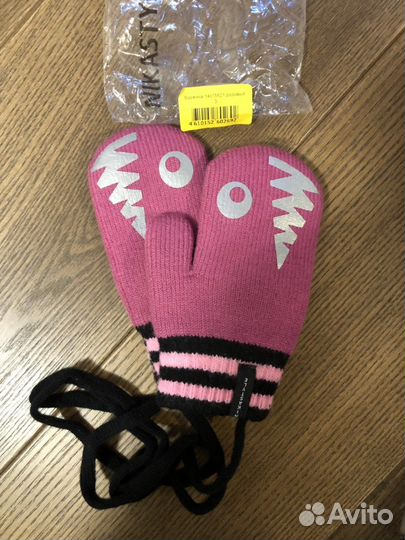 Варежки зимние детские nikastyle размер 3(новые)