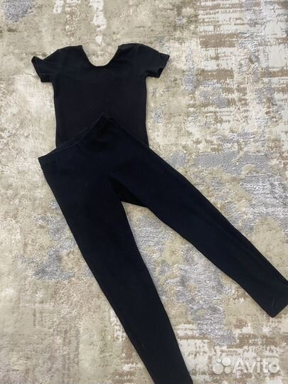 Купальник и лосины для гимнастики