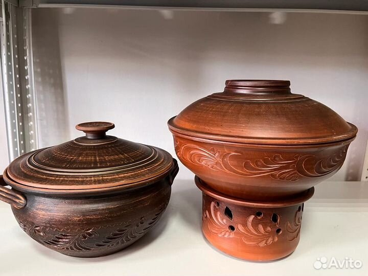 Шашлычница глиняная