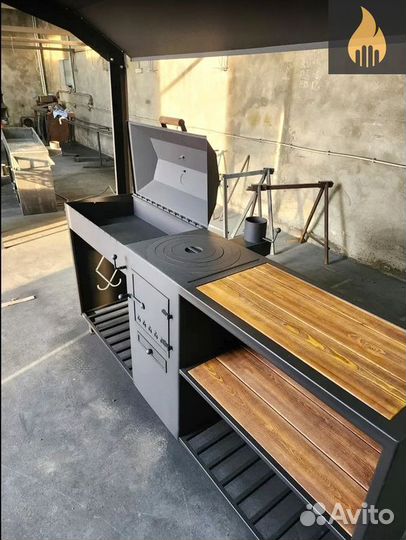 Мангал с крышей 4 в 1