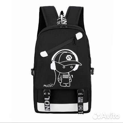 Рюкзак школьный (принт светится в темноте)