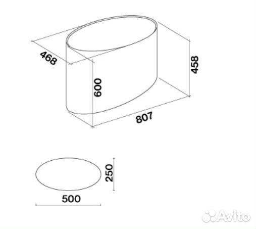 Вытяжка falmec Spring IS BL 80 (600)островная,черный csvi80.01P6#zzzn461F