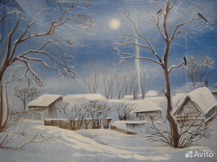 Картина Морозное утро