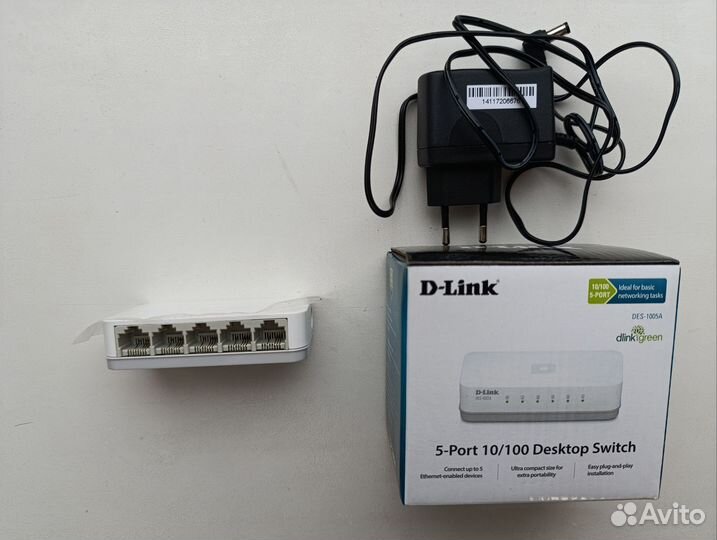 D-Link 5-портов 10/100 desktop switch