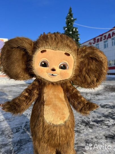 Поздравление от чебурашки, ростовые куклы