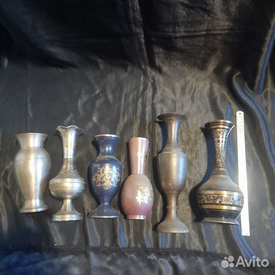 Ваза винтаж латунь бронза