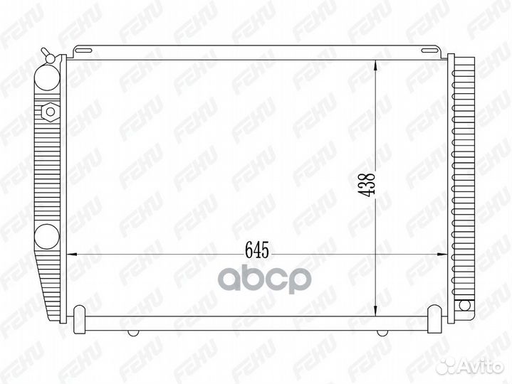 Радиатор охлаждения УАЗ 3163 А/С FRC1579 fehu