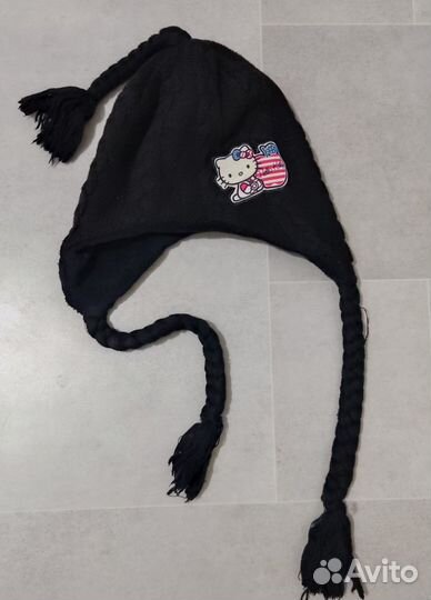 Шапка Hello Kitty,на 54-57, осень - теплая зима