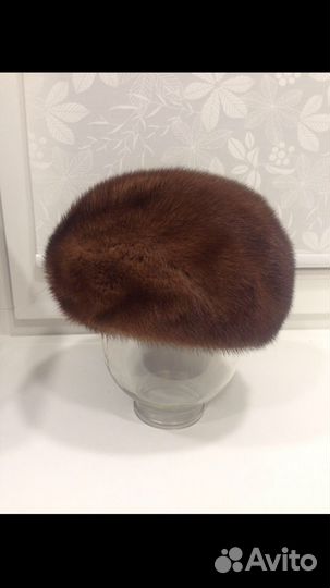Норковый берет женский, р. 56-58