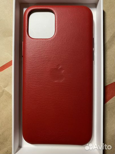 Чехол iPhone 11 Pro Leather Case mwyf2zm/A Red 12