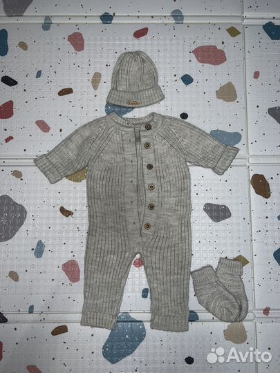 Вязаный комбинезон 62 размер