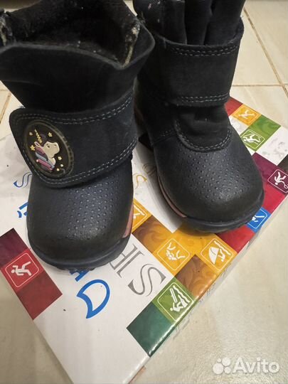 Ботинки для девочки kotofey 22р