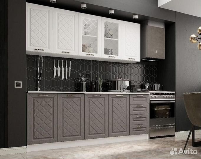 Кухня Агава Белая/Трюфель 2,0м