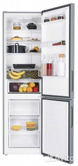 Холодильник Haier 200см серебристый