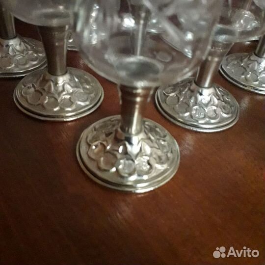 Хрустальные рюмки на ножке СССР