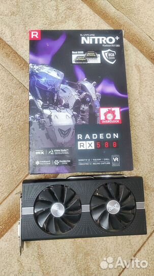Видеокарта rx 580 8gb.Sapphire Nitro+(2304 SP)