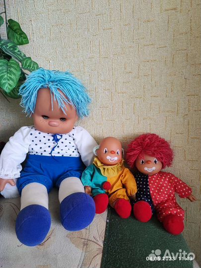 Кукла ГДР барбарик пупс клоун