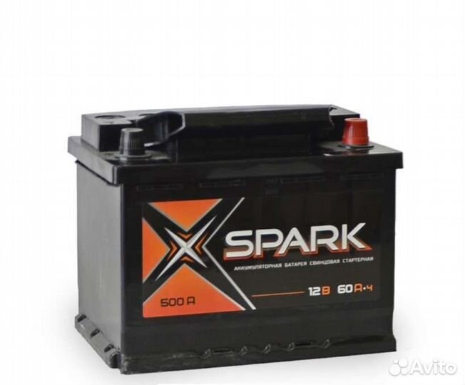 Акб spark 60а/ч 500A