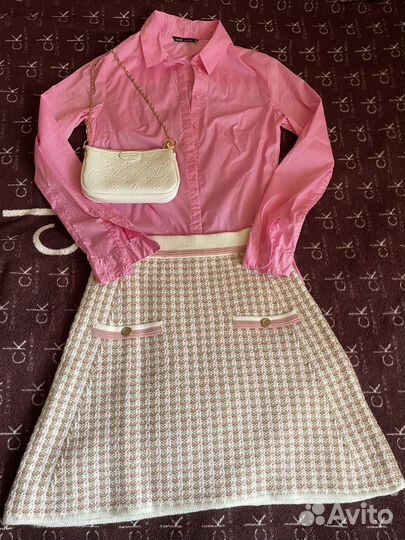 Кардиган,платье,рубаха,клатч,юбка- вещи пакетом