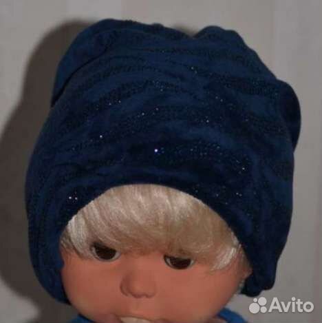 Шапка женская велюровая новая