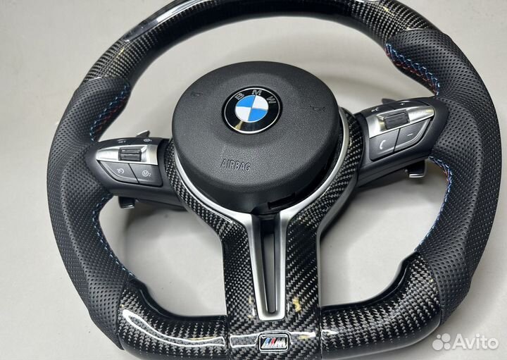 М Руль BMW F10 M5 F01 F06 F12 M6 карбон тахометр