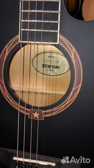 Starsun DG120c-p Black акустическая гитара