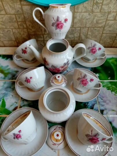 Чайный сервиз Дулево, 6 персон