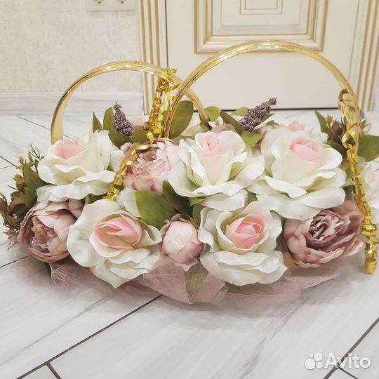 Кольца на свадебную машину