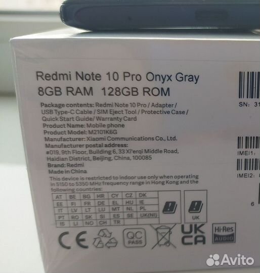 Xiaomi Redmi Note 10 Pro, 8/128 ГБ