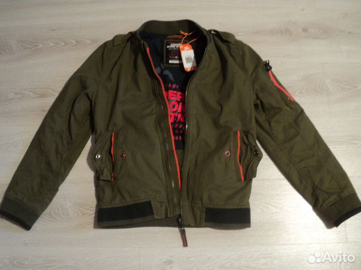 Бомбер ветровка хлопковая Superdry - S новая