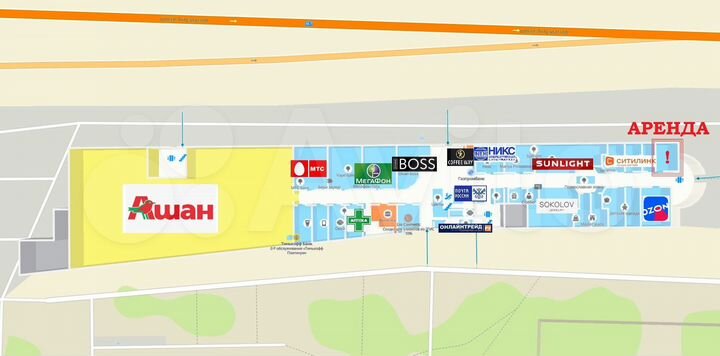 Торговое помещение 39м2 в ТЦ Галион (Балашиха)