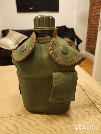 Фляга армейская с чехлом