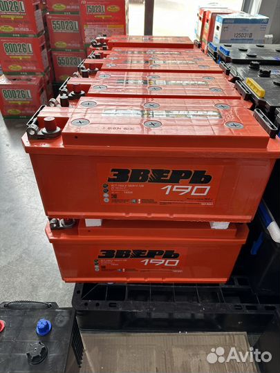 Аккумулятор Зверь 190Ач уни клеммы