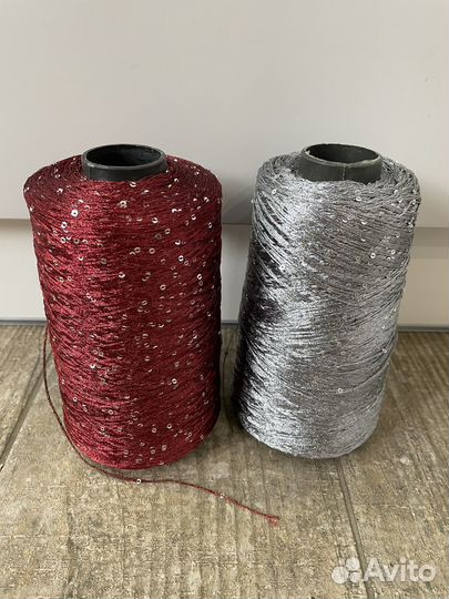 Пряжа пайетки