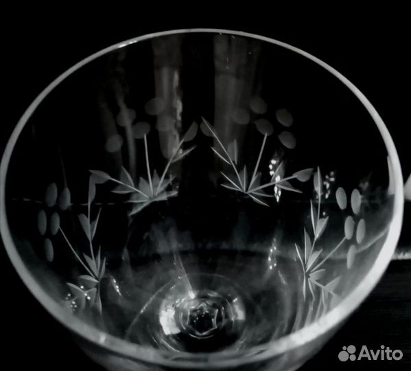 Бокалы СССР с гравировкой в наборе 6 штук