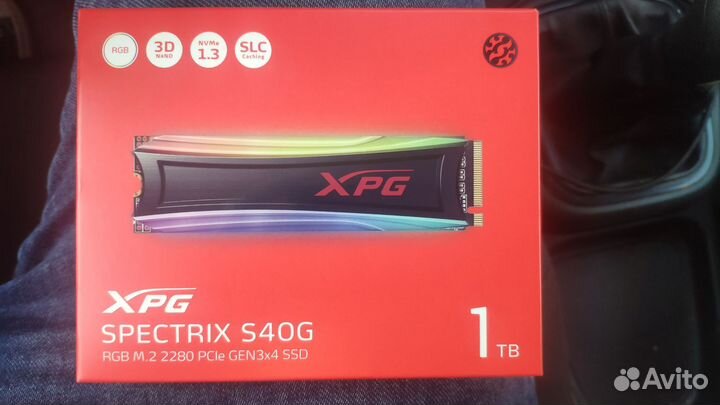 SSD 1Tb adata XPG Spectrix S40G RGB