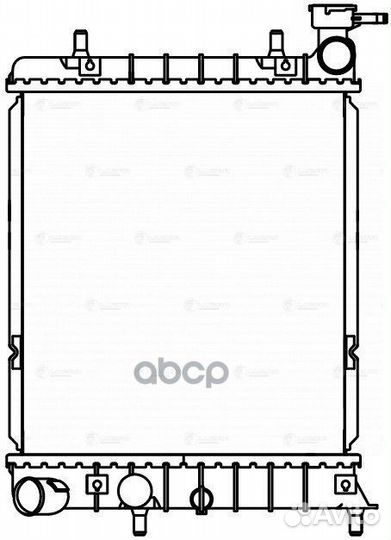 Радиатор hyundai accent (99) 1.3I/1.5I/1.6I MT