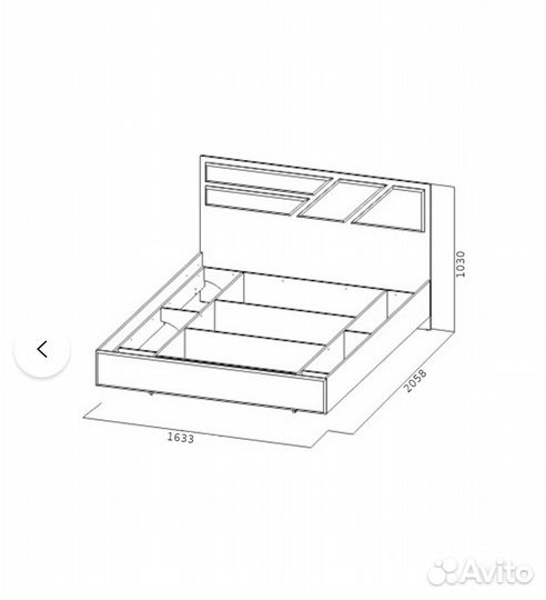 Кровать двухспальная 160 200