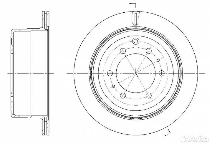 Диск тормозной задний