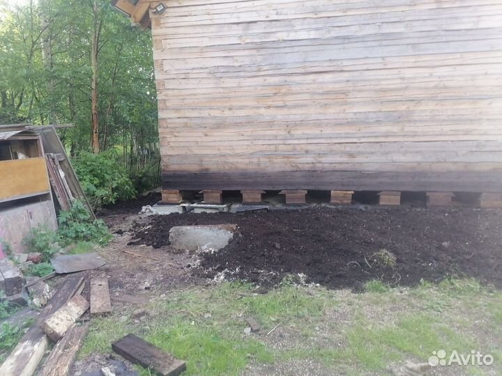 Подъем домов, бань, замена венцов