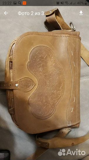 Сумка натур коженая
