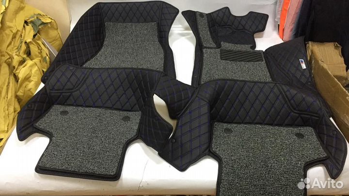 3D Коврики Audi Q7 Q5 Q8 из Экокожи