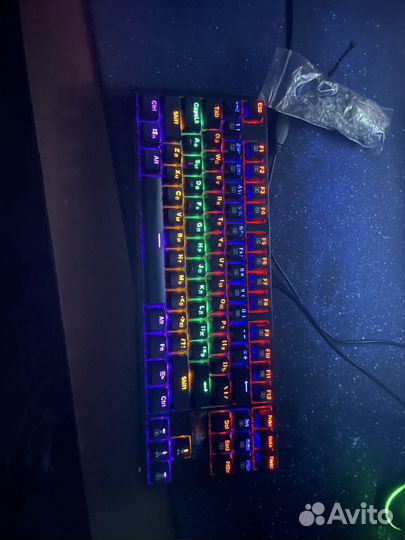 Игровая клавиатура механическая red dragon 80%