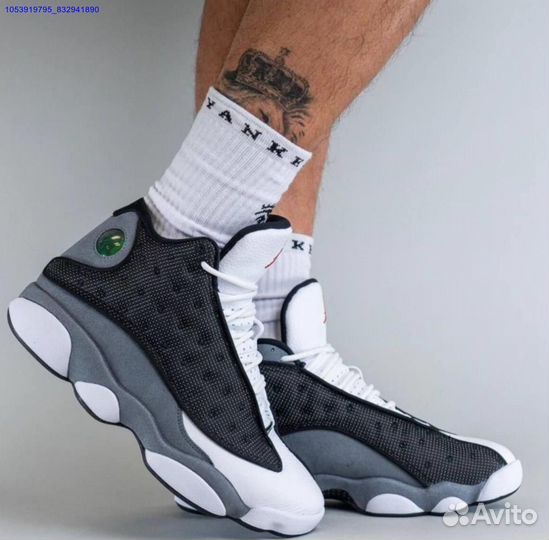 Кроссовки nike air jordan 13 серые