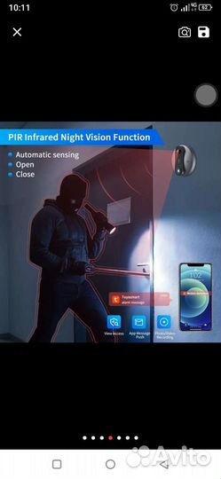 Видеоглазок с монитором wi-fi