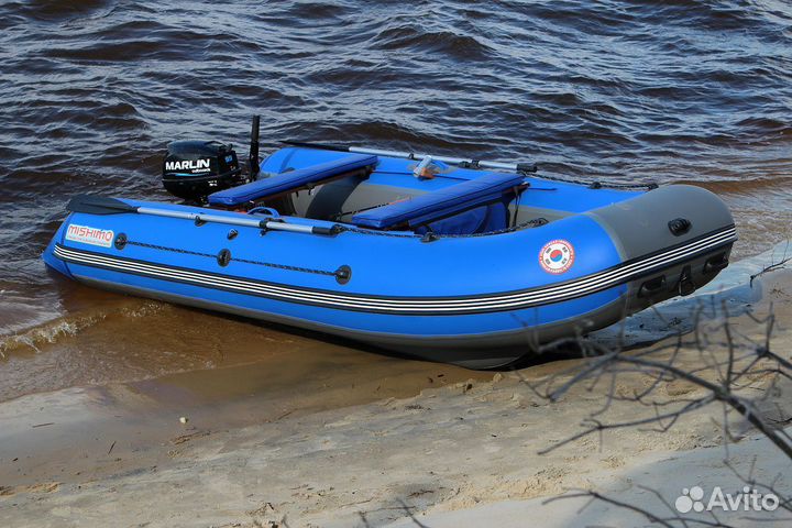 Лодка mishimo sport 400, серо-синий