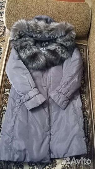 Пуховик, мех песец